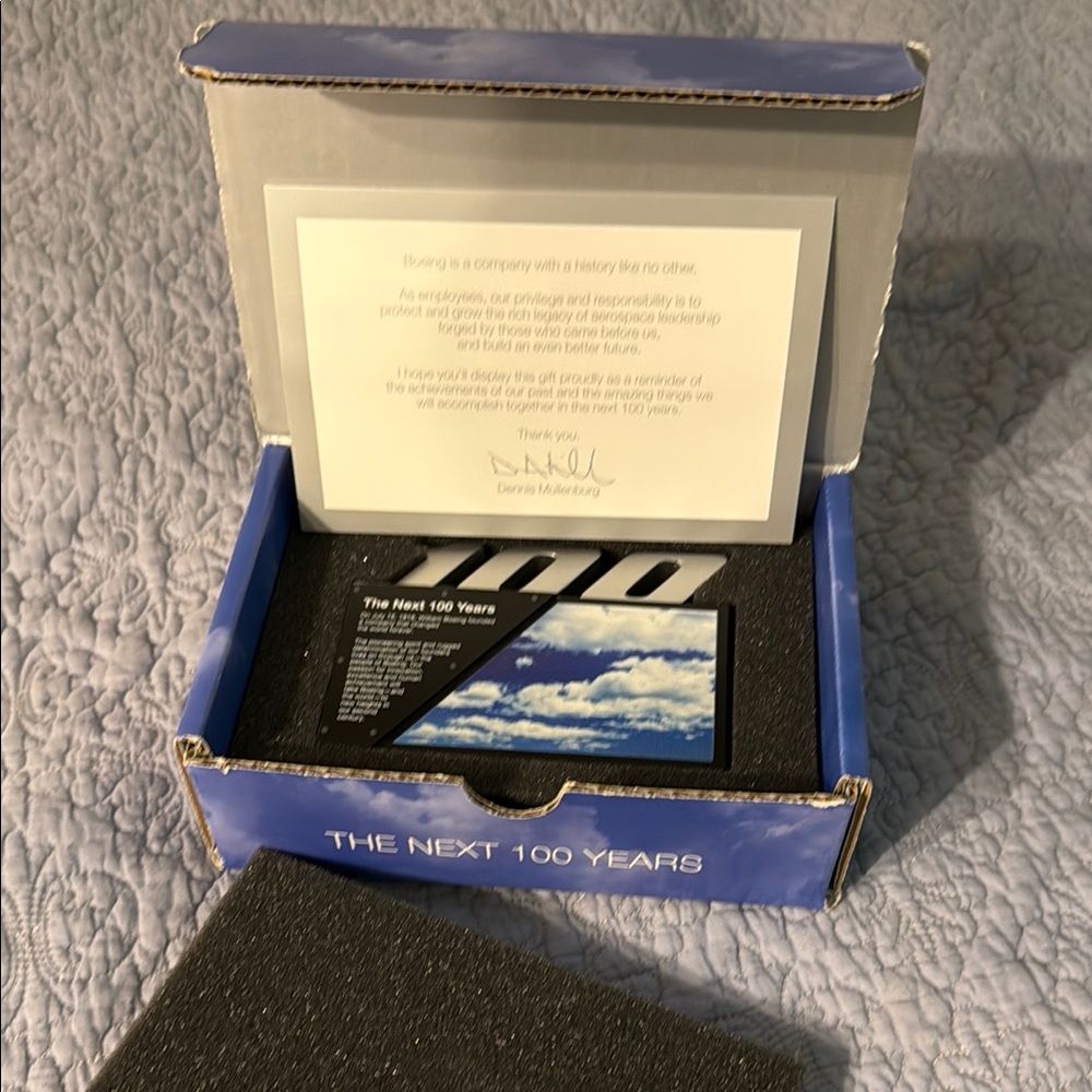 Blue Boeing 100th anniversary gift to employees 2016
